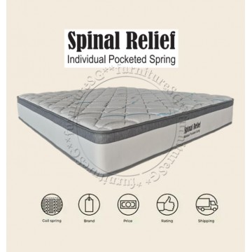 Spinal Relief 10 inches Pocketed Spring Mattress with Coolmax